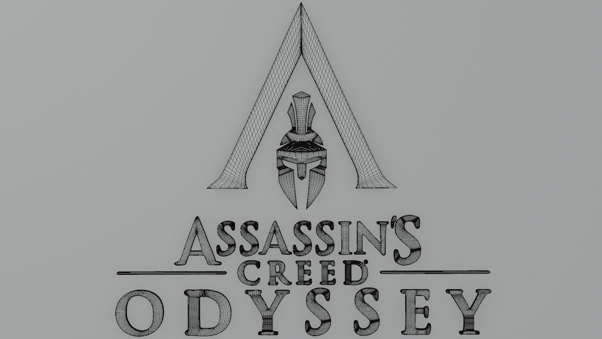 Assassins Creed Odyssey Logo 3D model for 3D print 3D print model_6