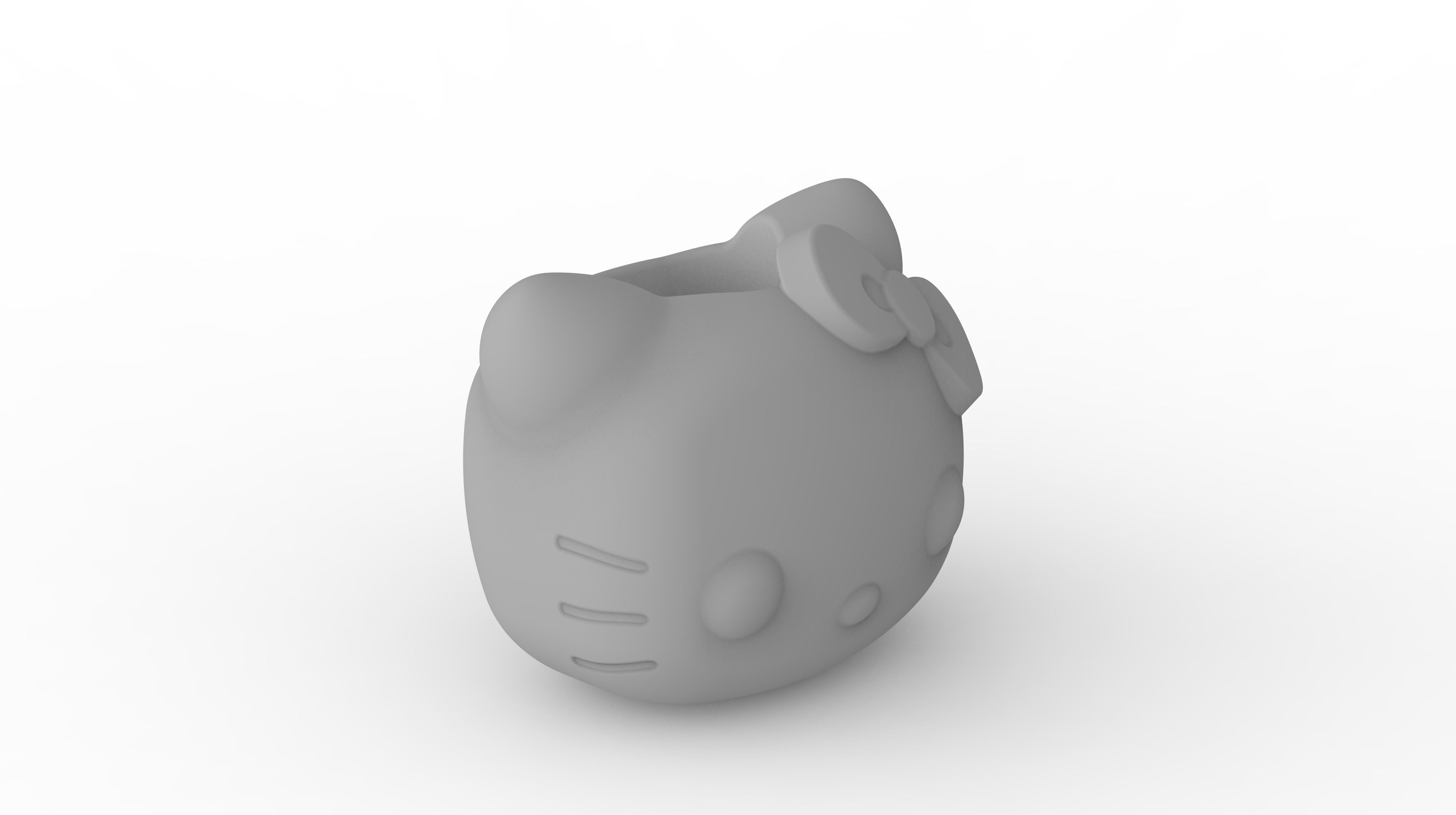 Hello Kitty Pen Holder 3D print model_2