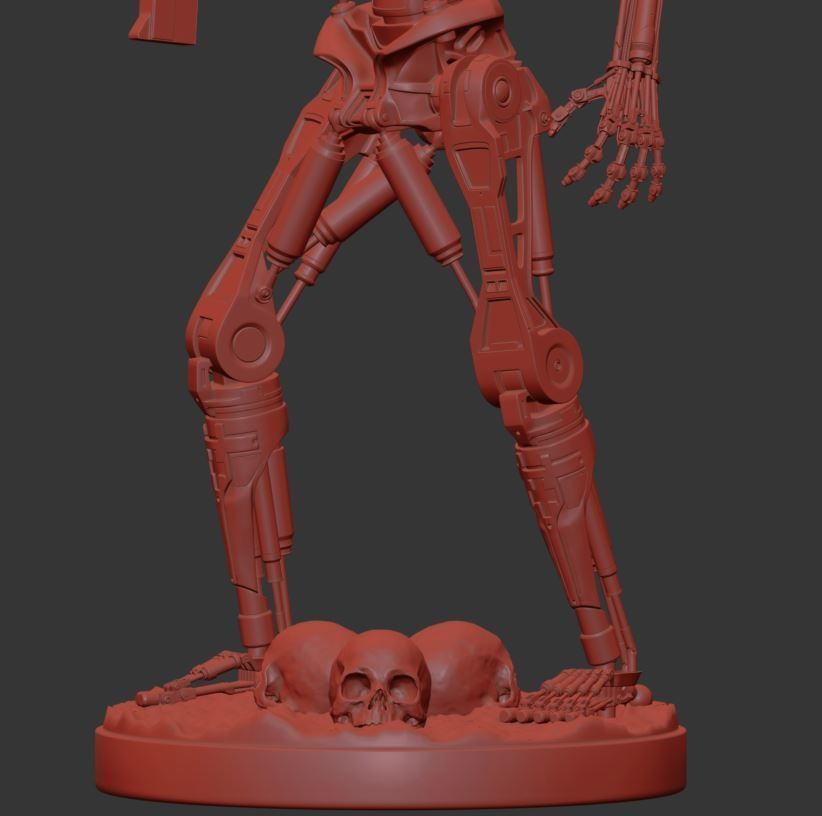 Terminator T-800 Endoskeleton Rekvizit T2 V3 3D print model_4