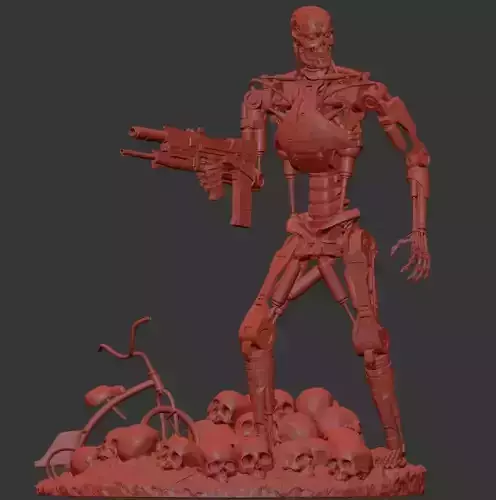 Terminator T-800 Endoskeleton Rekvizit T2 V3 3D print model