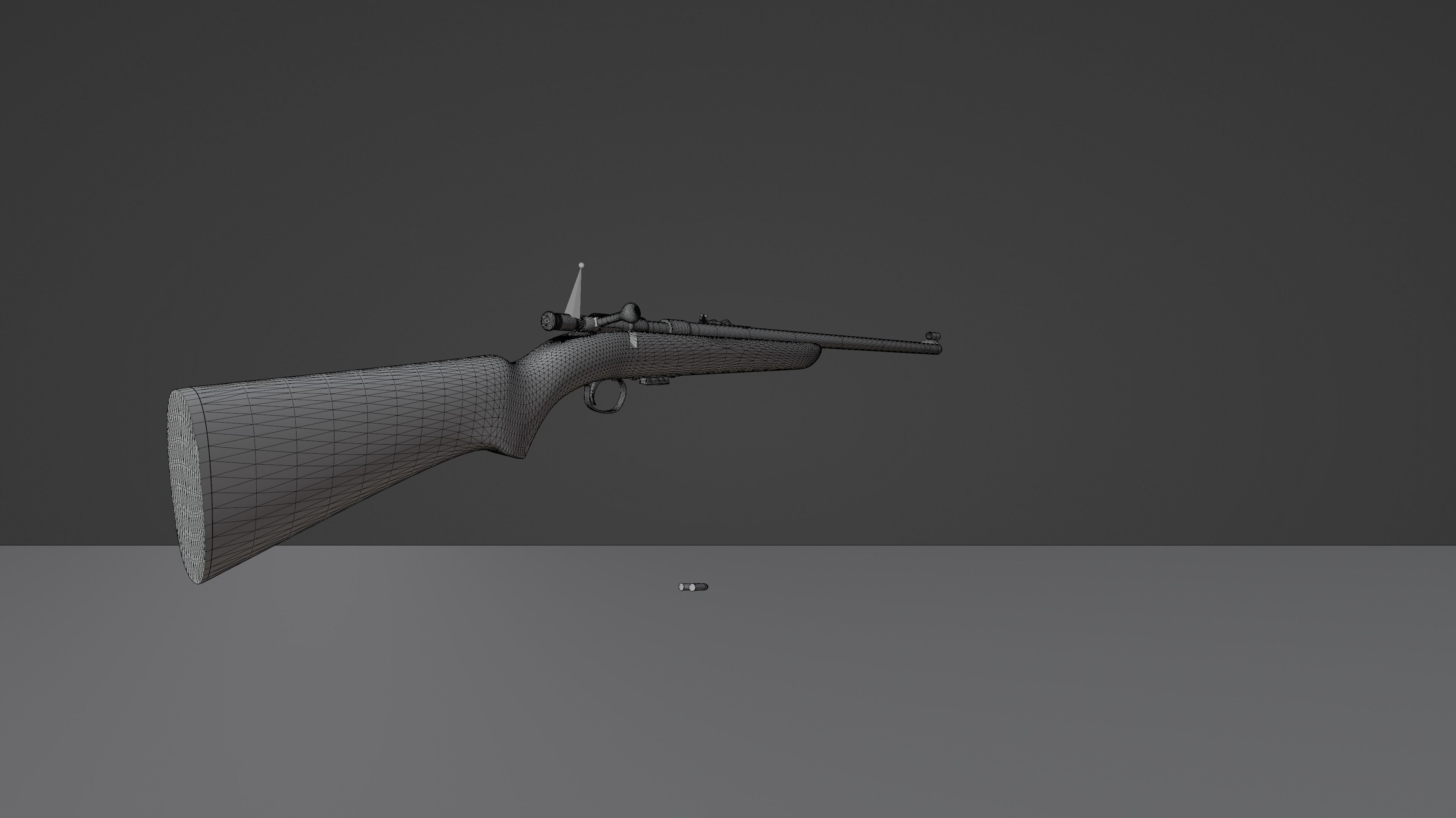 Winchester M69A 3D model_6