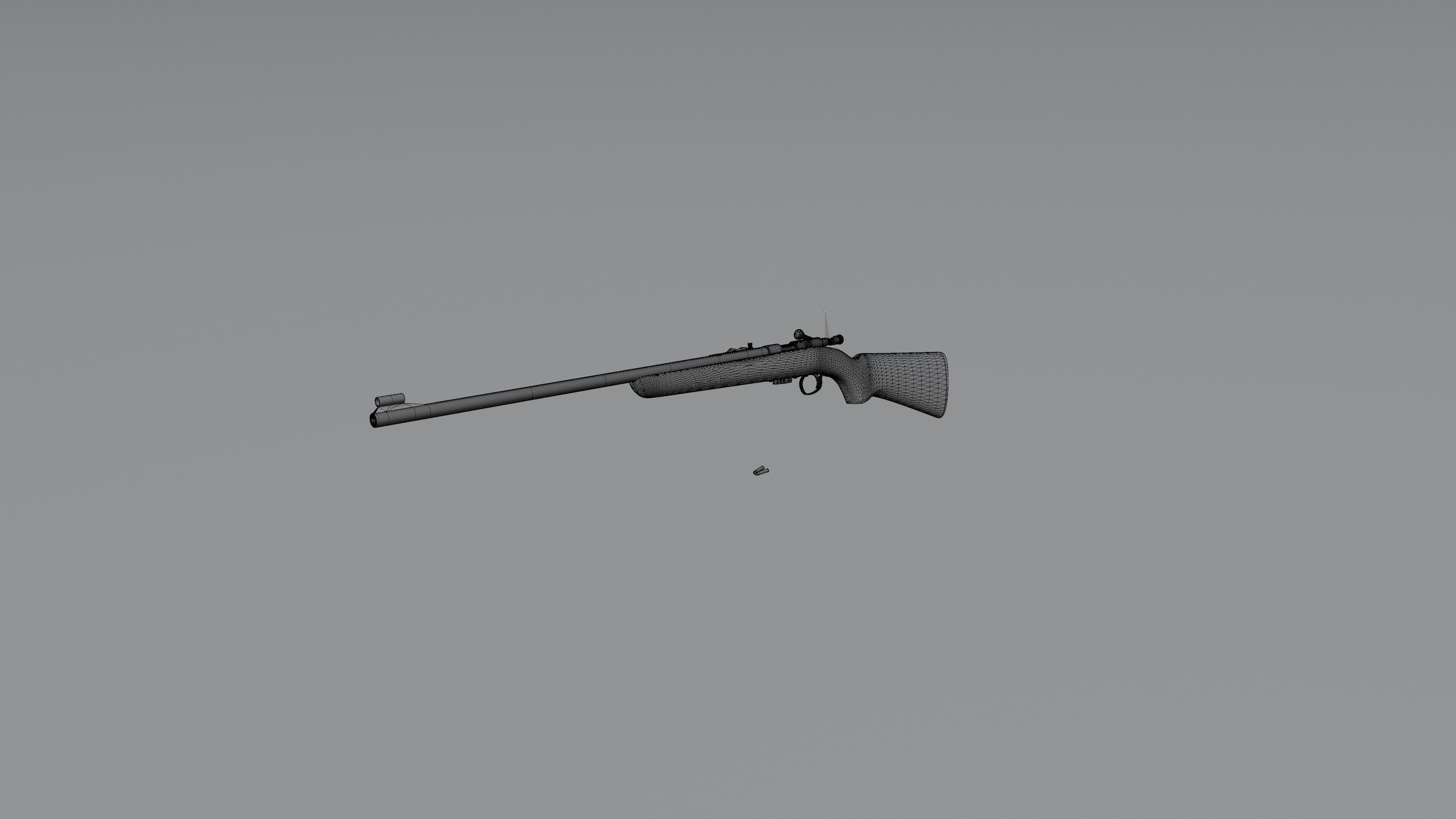 Winchester M69A 3D model_5