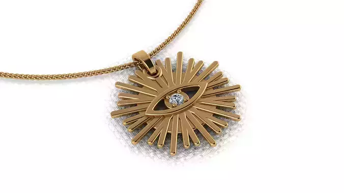 Jewelry pendant in the form of an eye