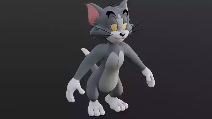 Tom Rigged 3D Model Low-poly 3D model
