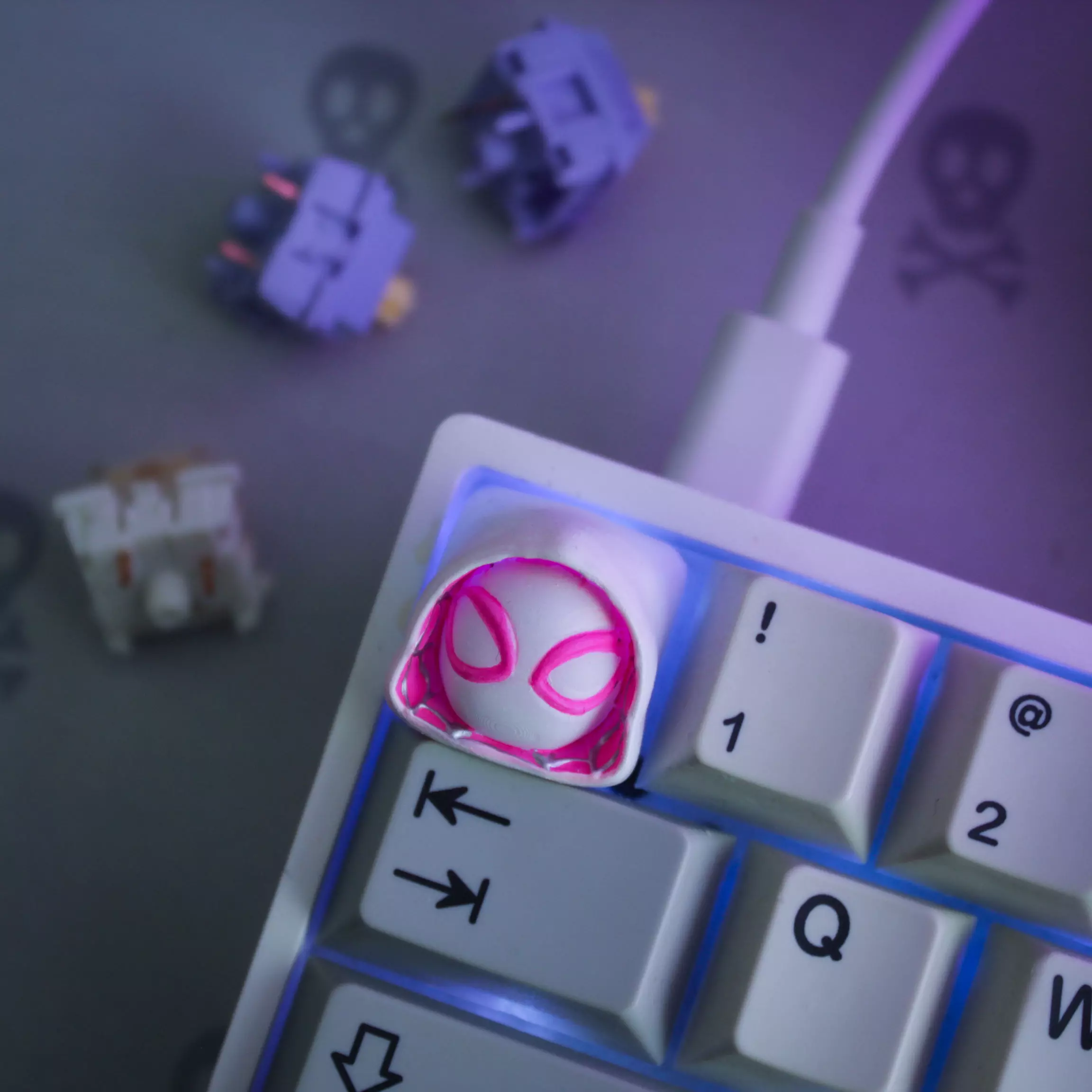 SpiderGwen Keycap 3D print model_0