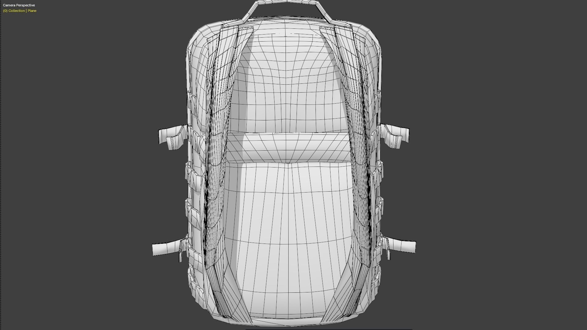 3D military bag model 3D model_9