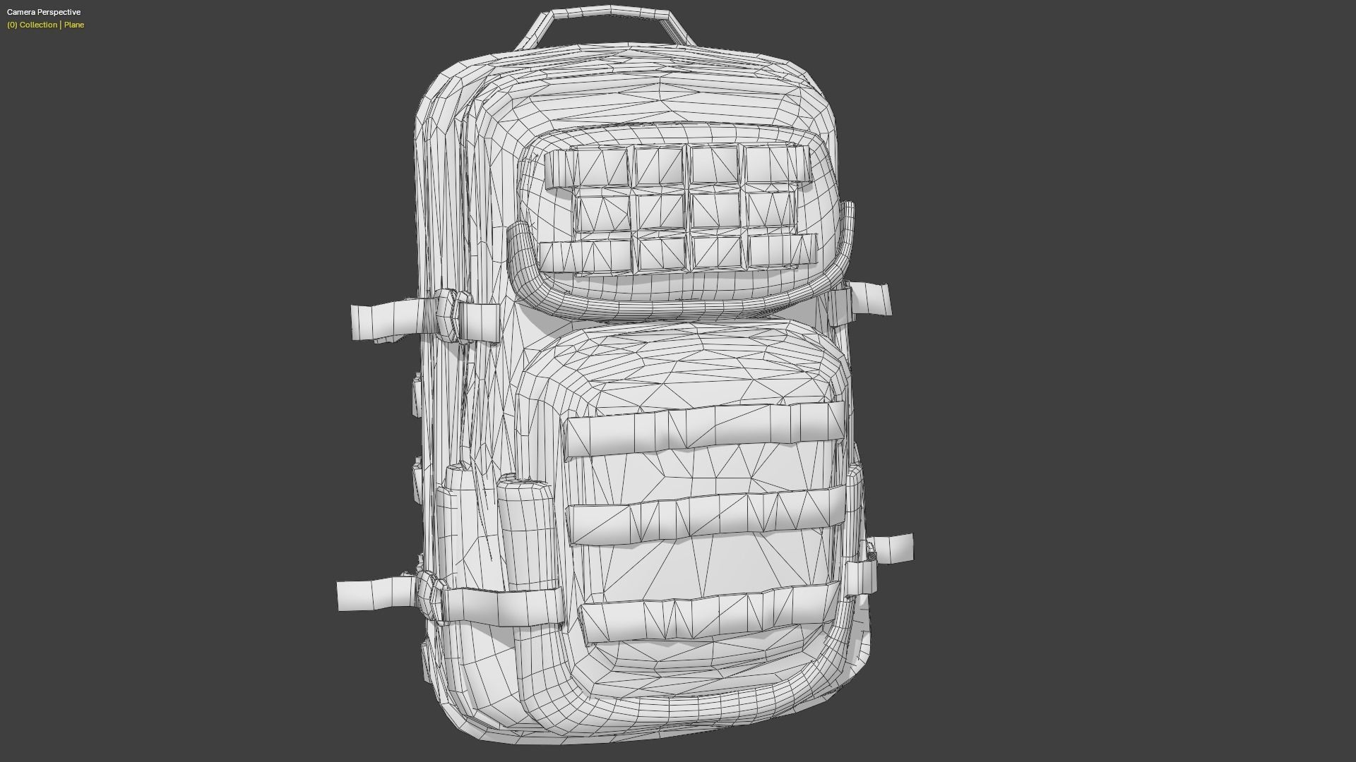 3D military bag model 3D model_7
