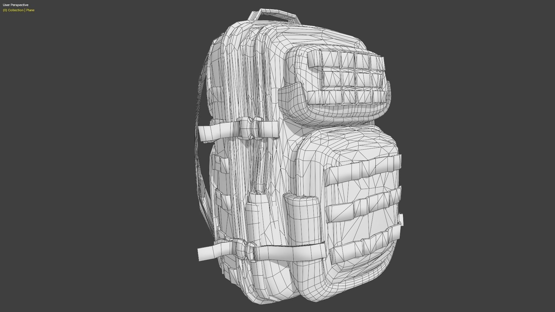 3D military bag model 3D model_11