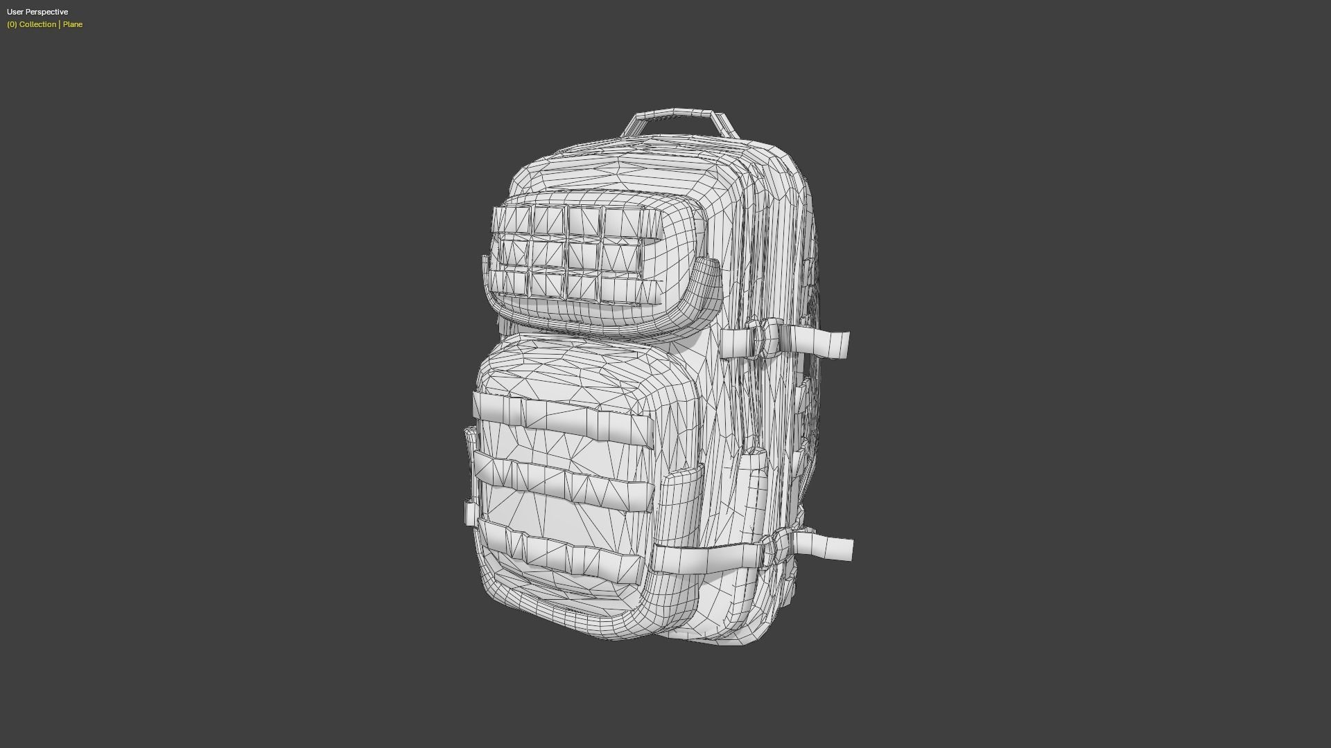 3D military bag model 3D model_6