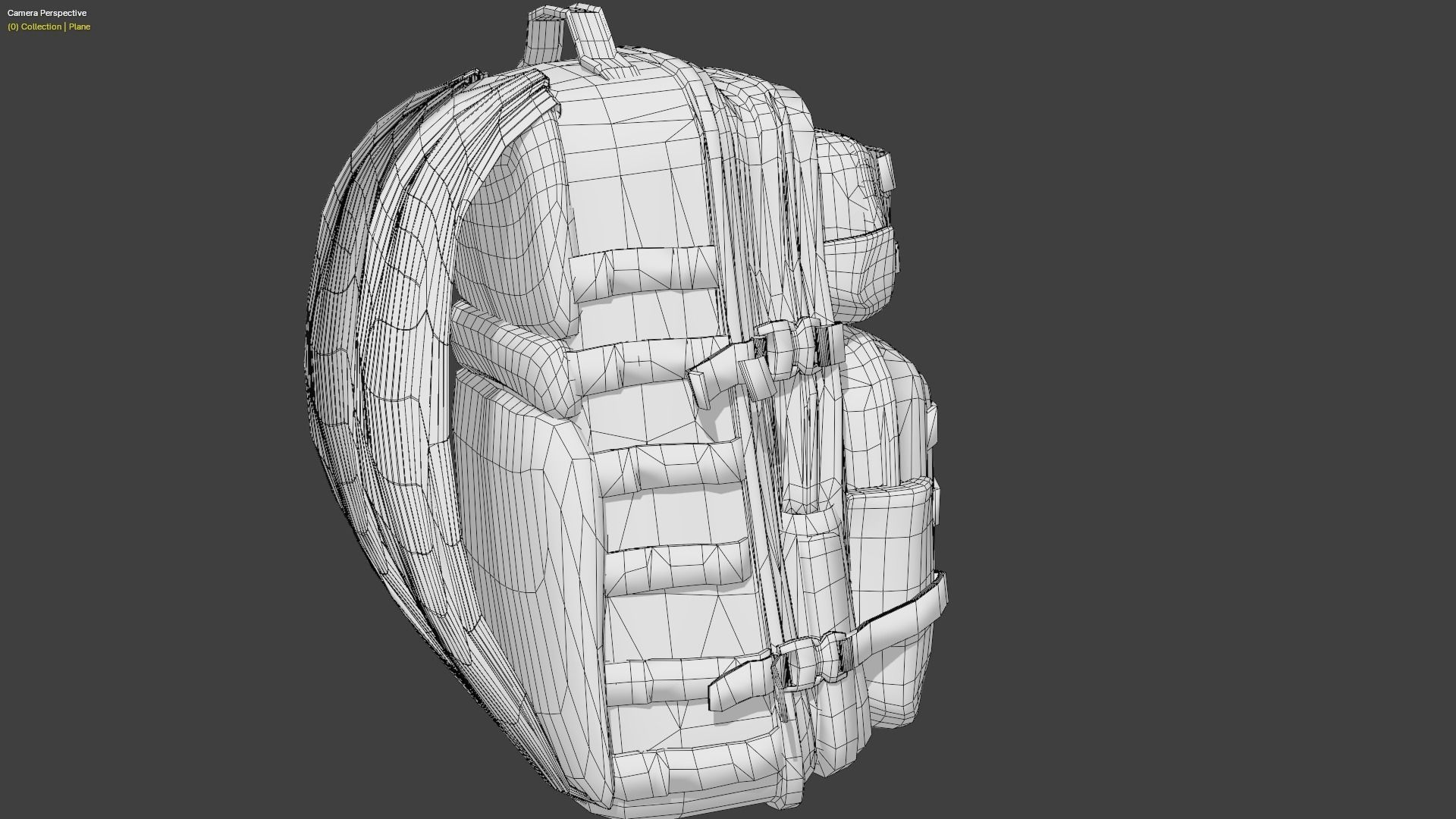 3D military bag model 3D model_8