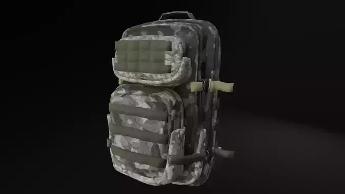 3D military bag model