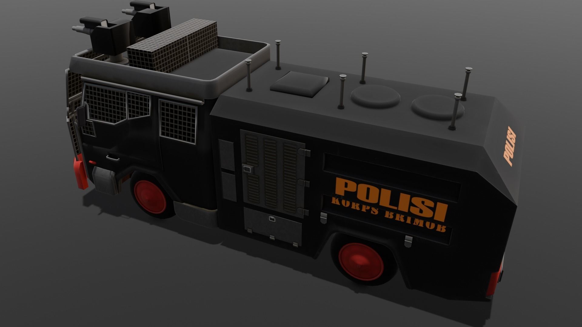 Van 3D Model Low-poly 3D model_15