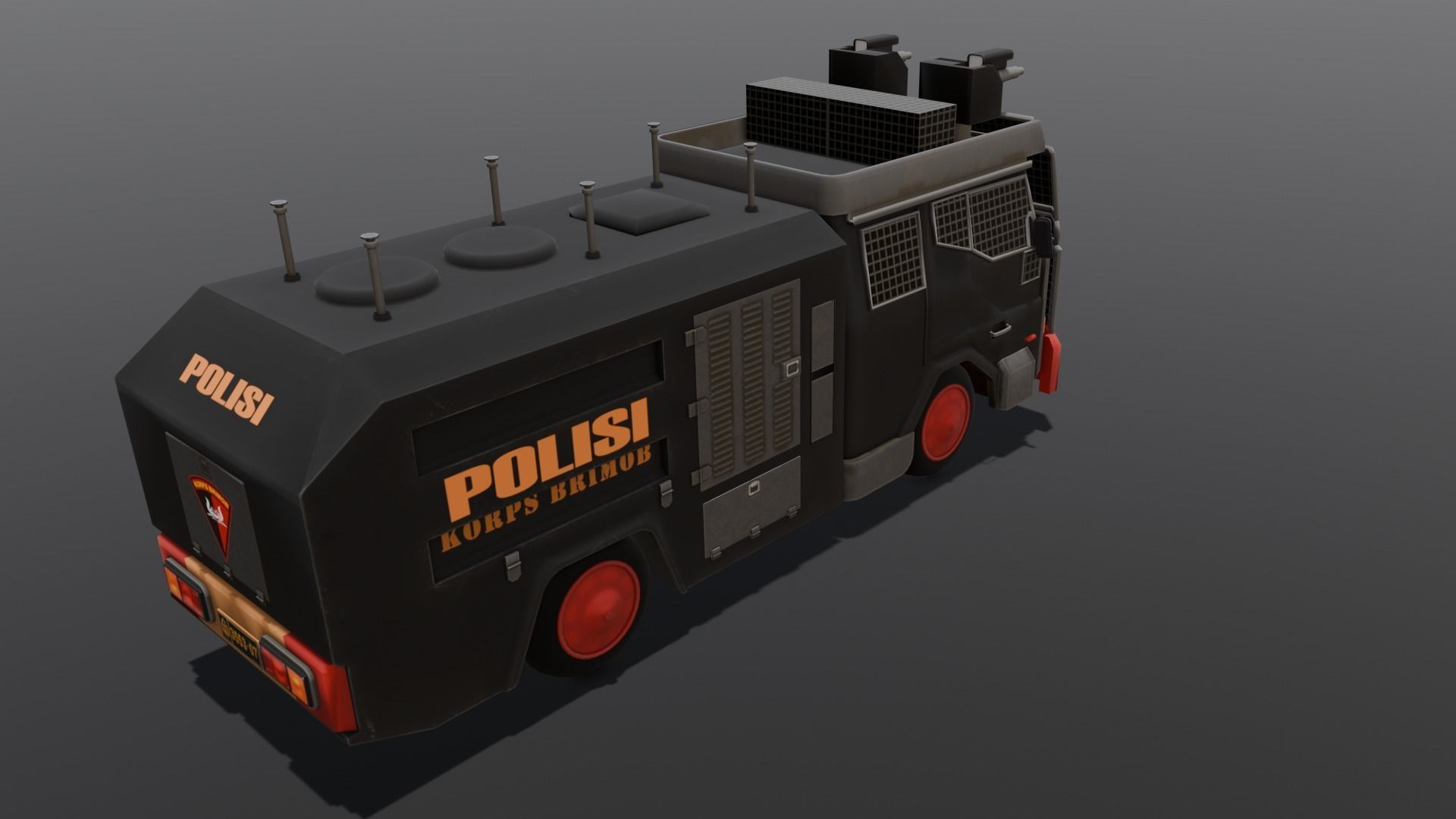 Van 3D Model Low-poly 3D model_2