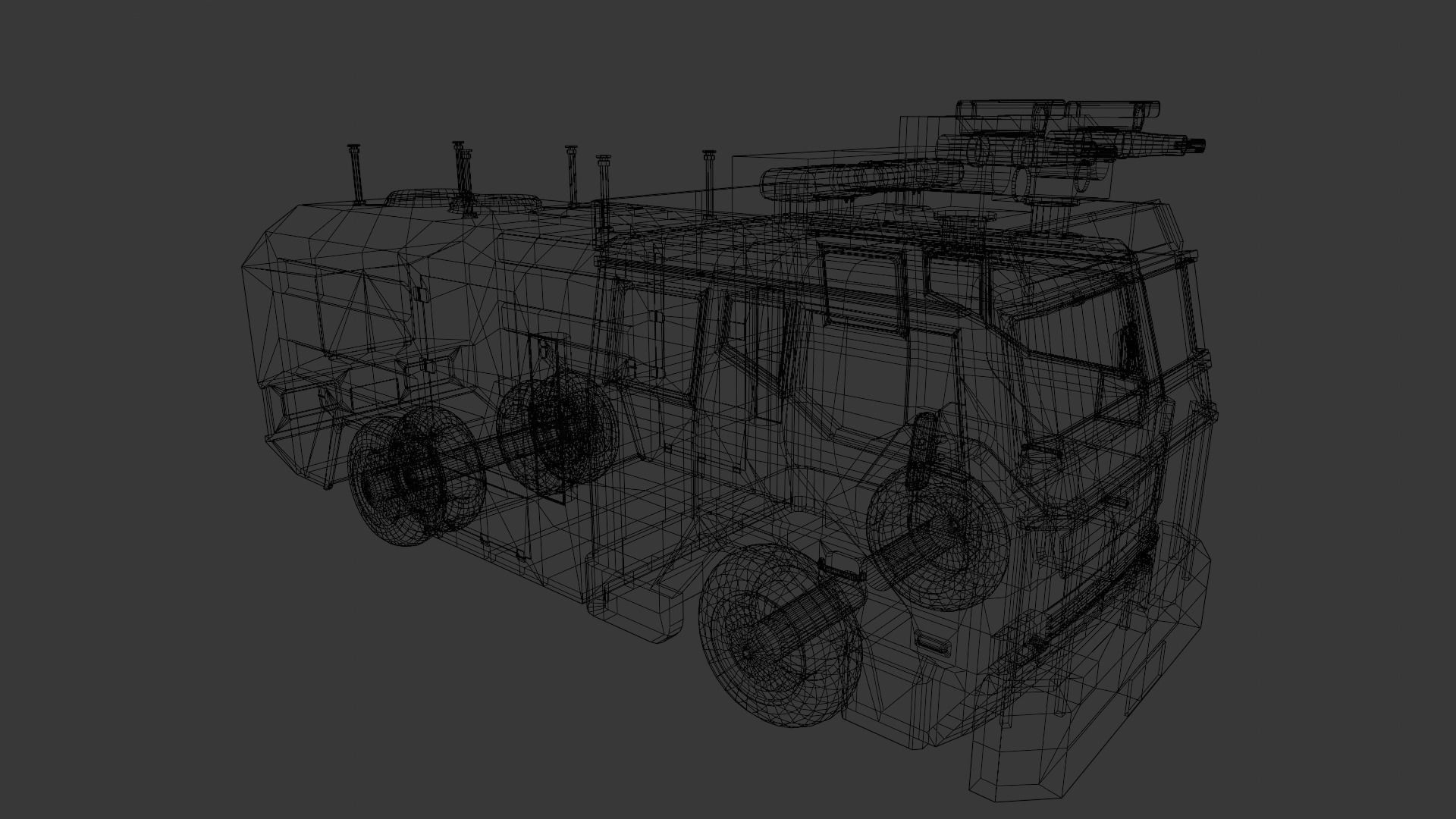 Van 3D Model Low-poly 3D model_10