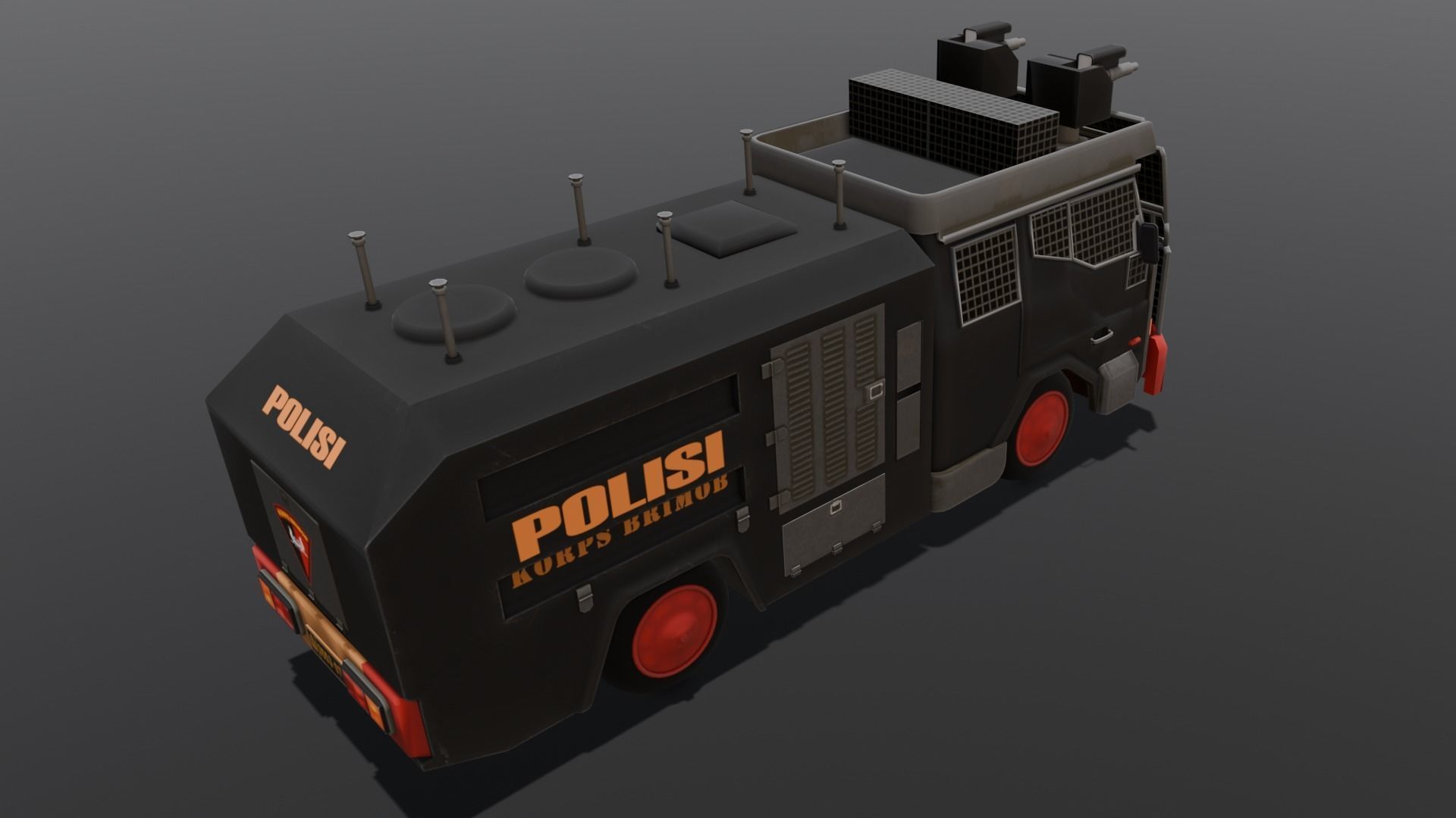 Van 3D Model Low-poly 3D model_18