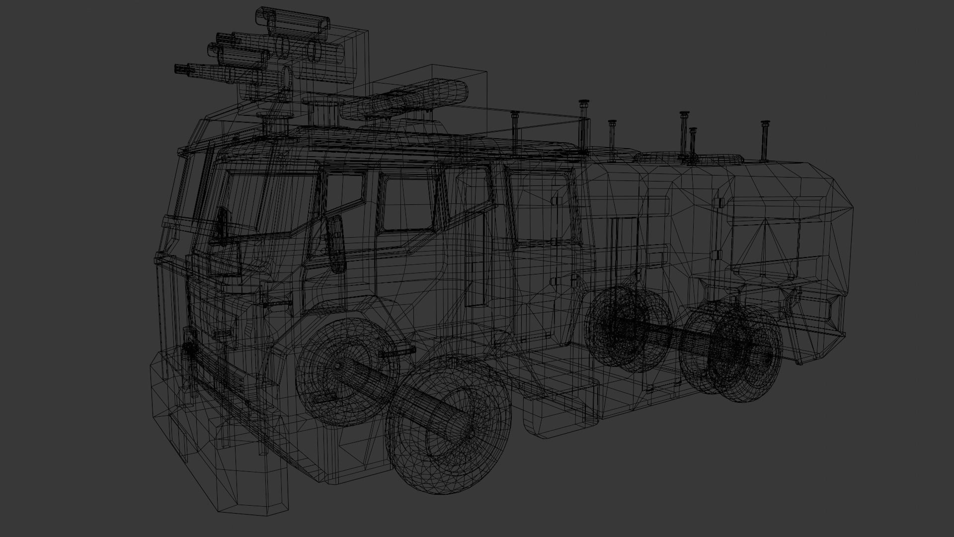 Van 3D Model Low-poly 3D model_11