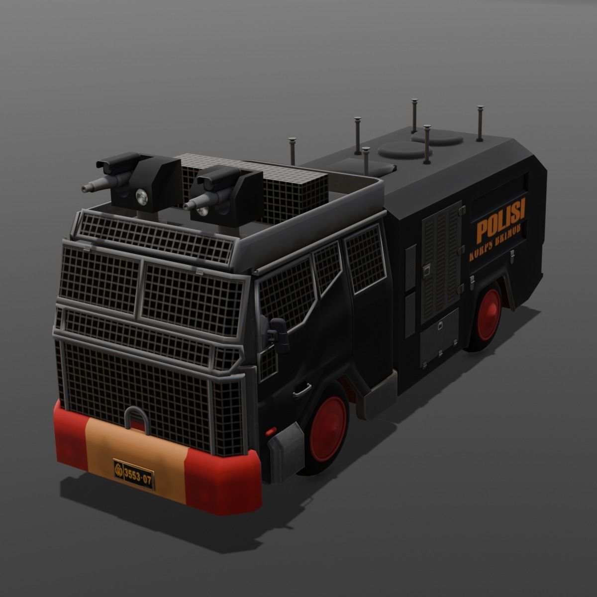 Van 3D Model Low-poly 3D model_8