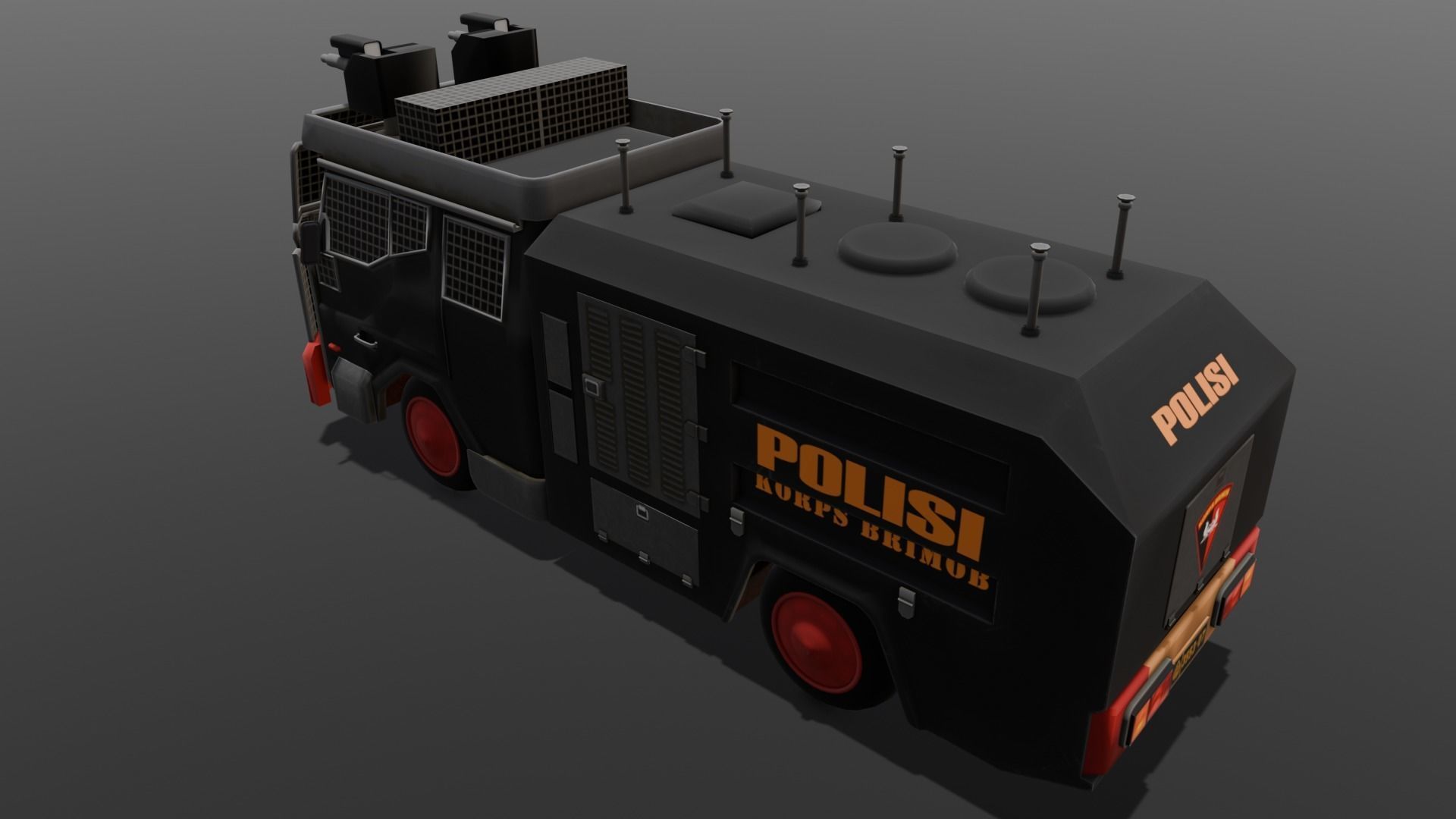 Van 3D Model Low-poly 3D model_19