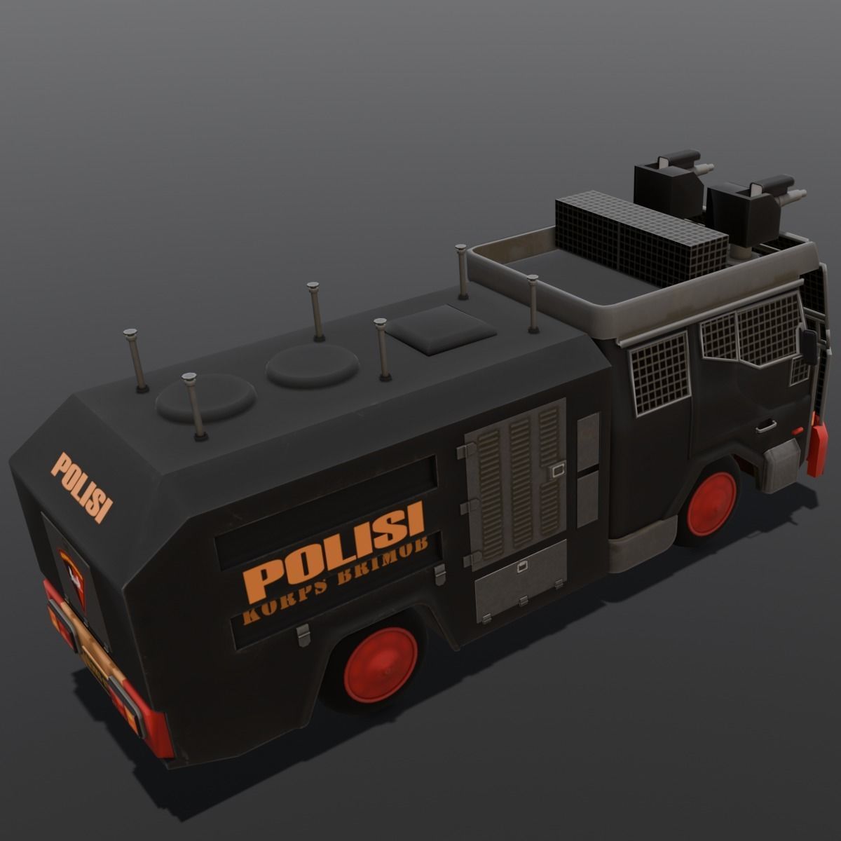 Van 3D Model Low-poly 3D model_7