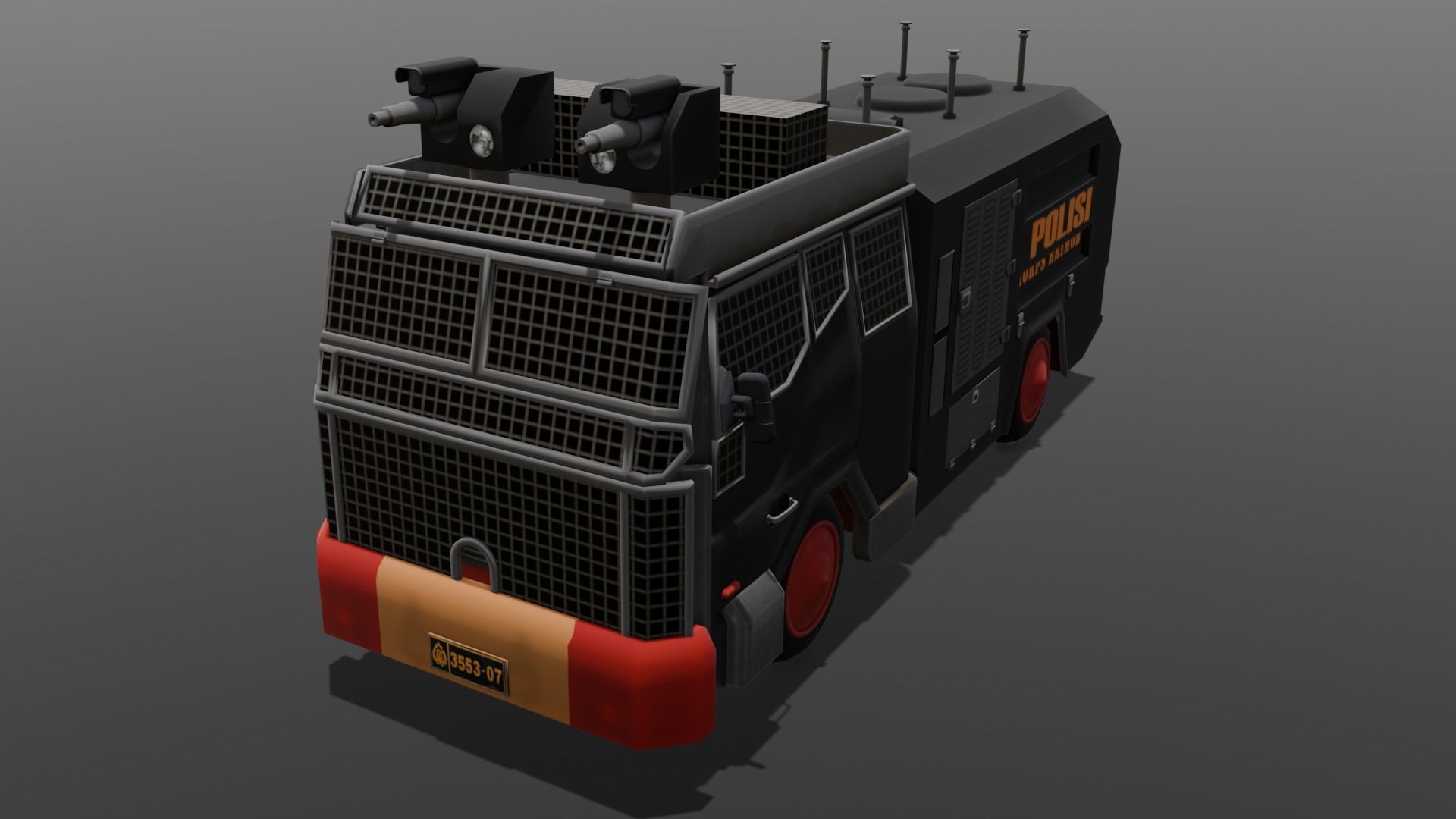 Van 3D Model Low-poly 3D model_4