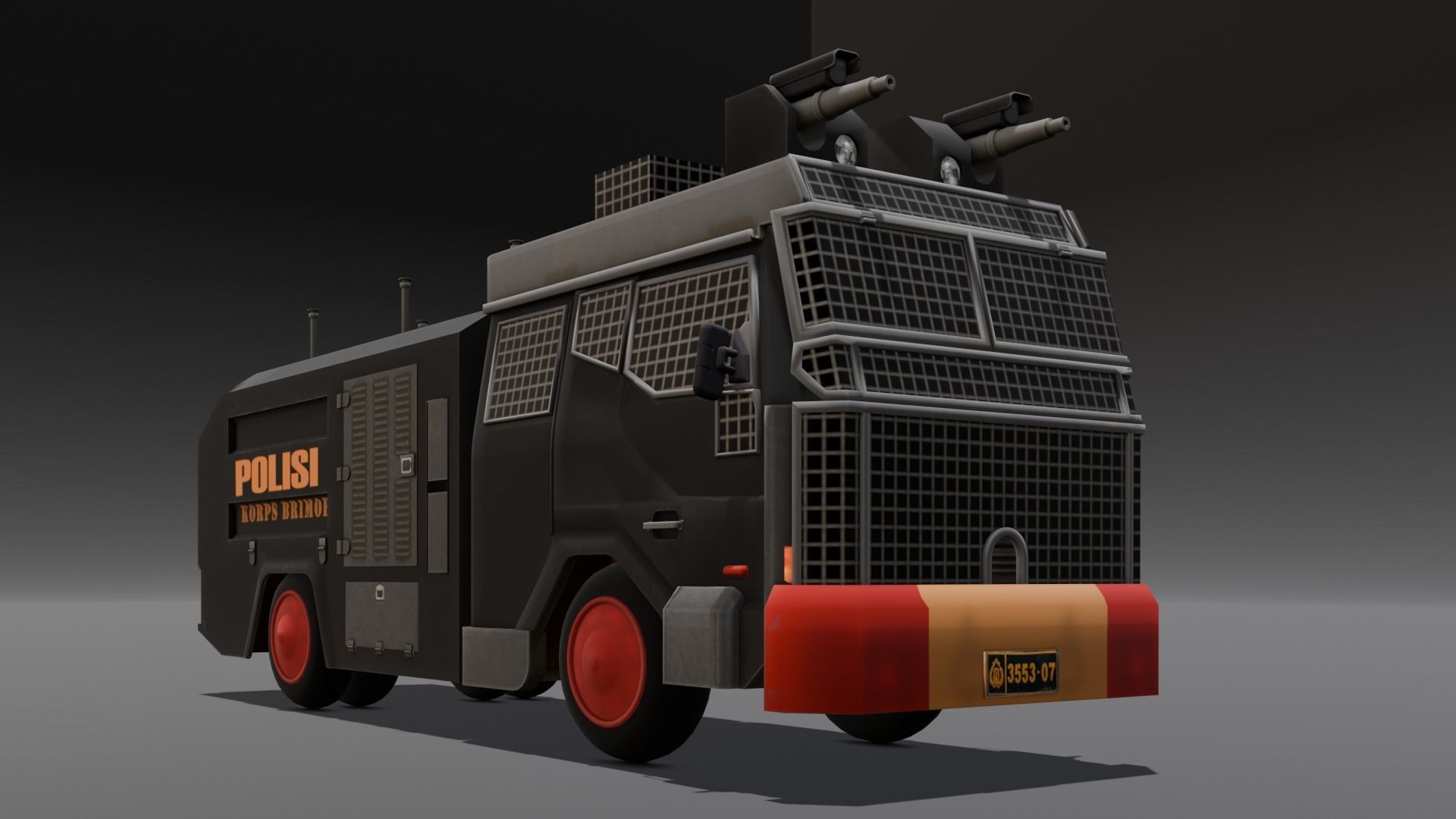 Van 3D Model Low-poly 3D model_12