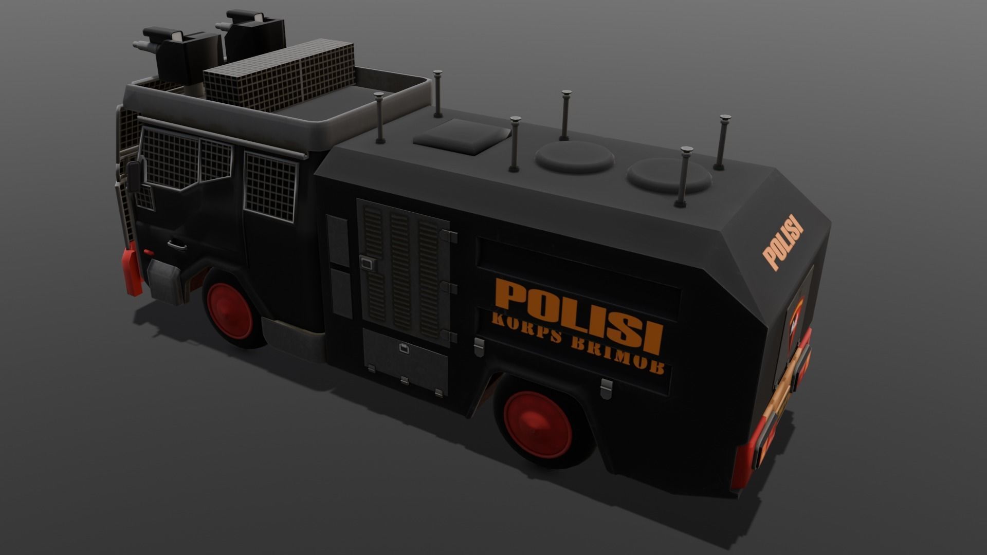 Van 3D Model Low-poly 3D model_5