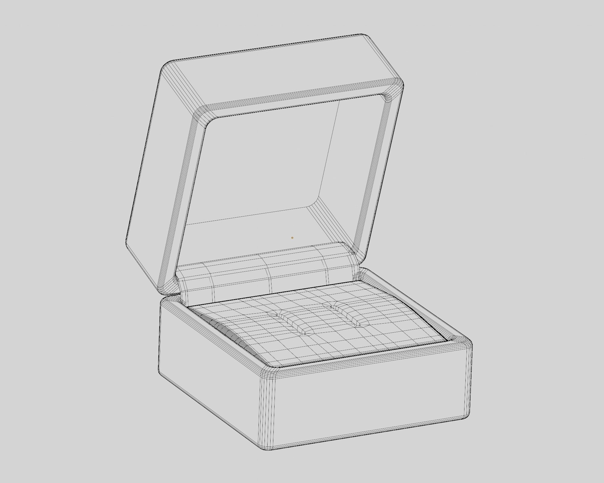 Jewelry Box Low-poly 3D model_4
