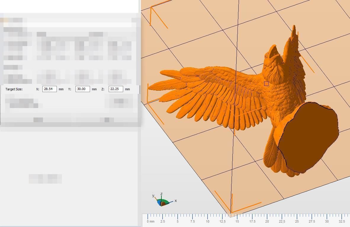 Raven spread its wings 3D print model_22
