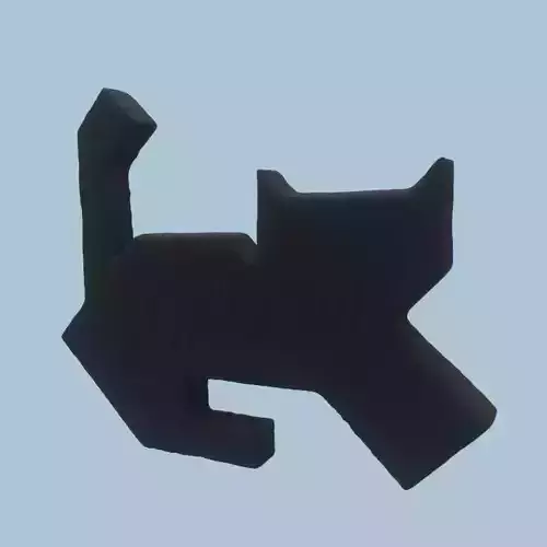 STL CAT SHAPED STONE - BUILDABLE