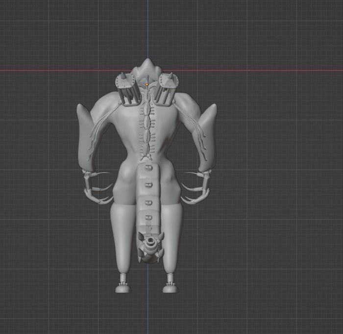 Cyber Creature 3D model_2