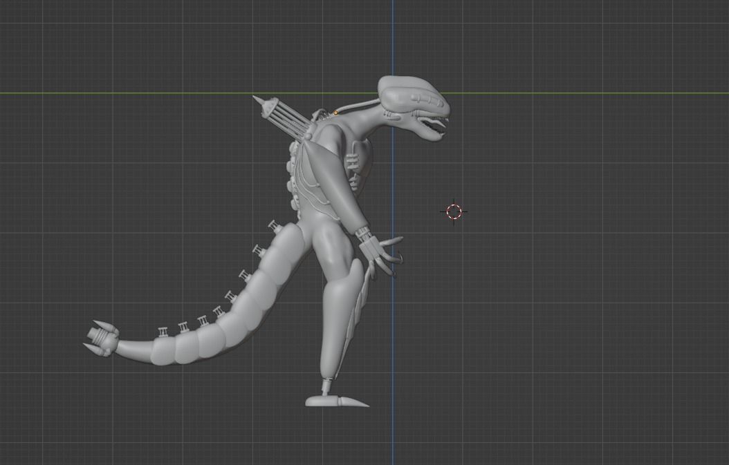 Cyber Creature 3D model_1
