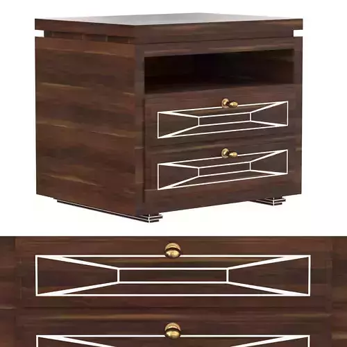  Art Deco Bedside Table 3D model