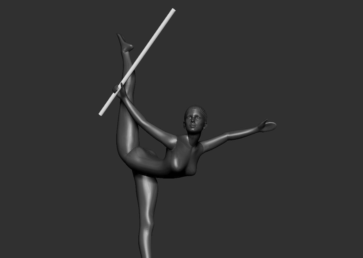  lamp home ballet girl - Modern Sculpture 3D print model_5