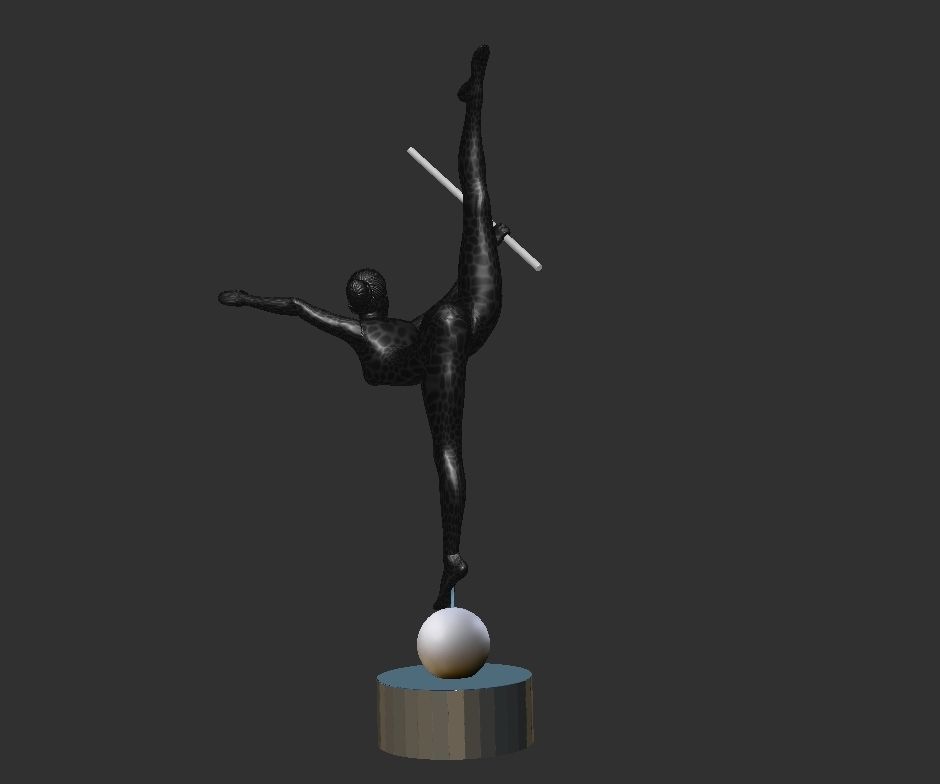  lamp home ballet girl - Modern Sculpture 3D print model_3