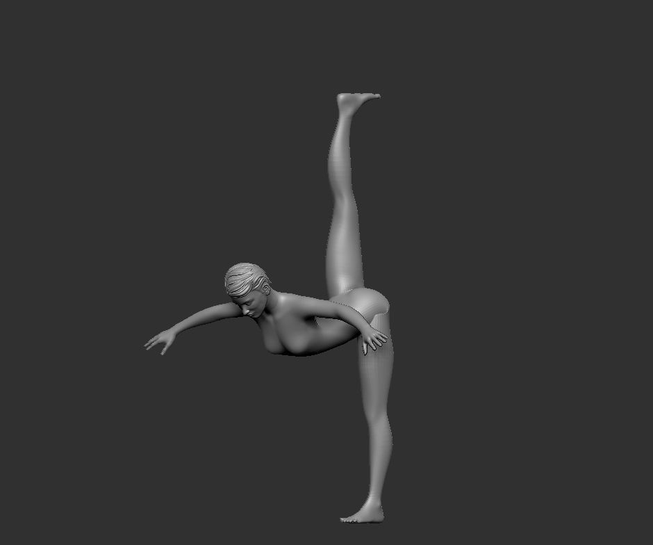  lamp home ballet girl - Modern Sculpture 3D print model_4