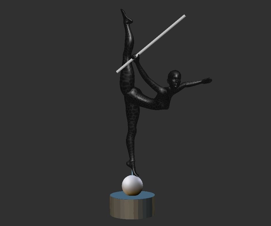  lamp home ballet girl - Modern Sculpture 3D print model_1