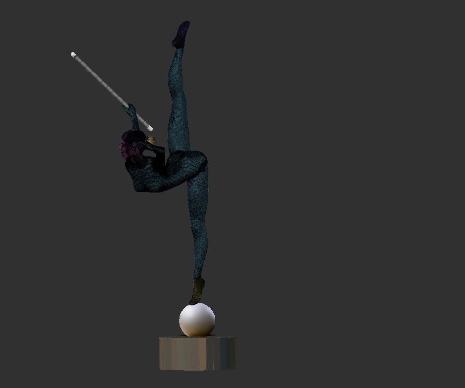  lamp home ballet girl - Modern Sculpture 3D print model_10