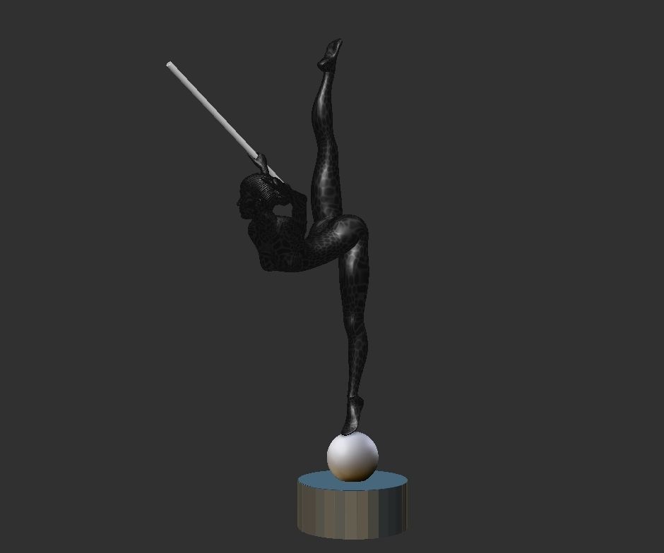  lamp home ballet girl - Modern Sculpture 3D print model_8
