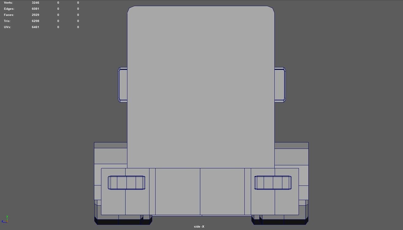 Low Poly Truck 04 Low-poly 3D model_13