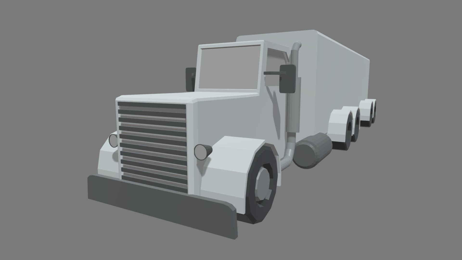 Low Poly Truck 04 Low-poly 3D model_4