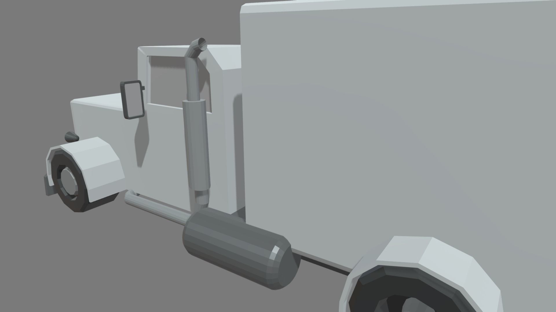 Low Poly Truck 04 Low-poly 3D model_5