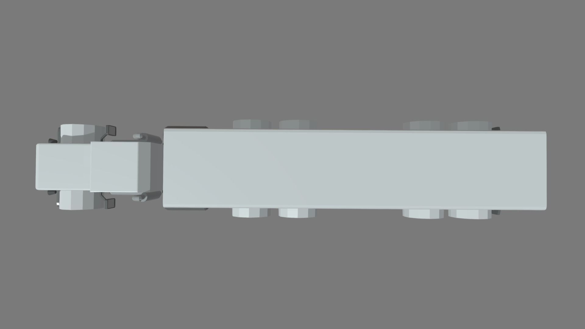 Low Poly Truck 04 Low-poly 3D model_3