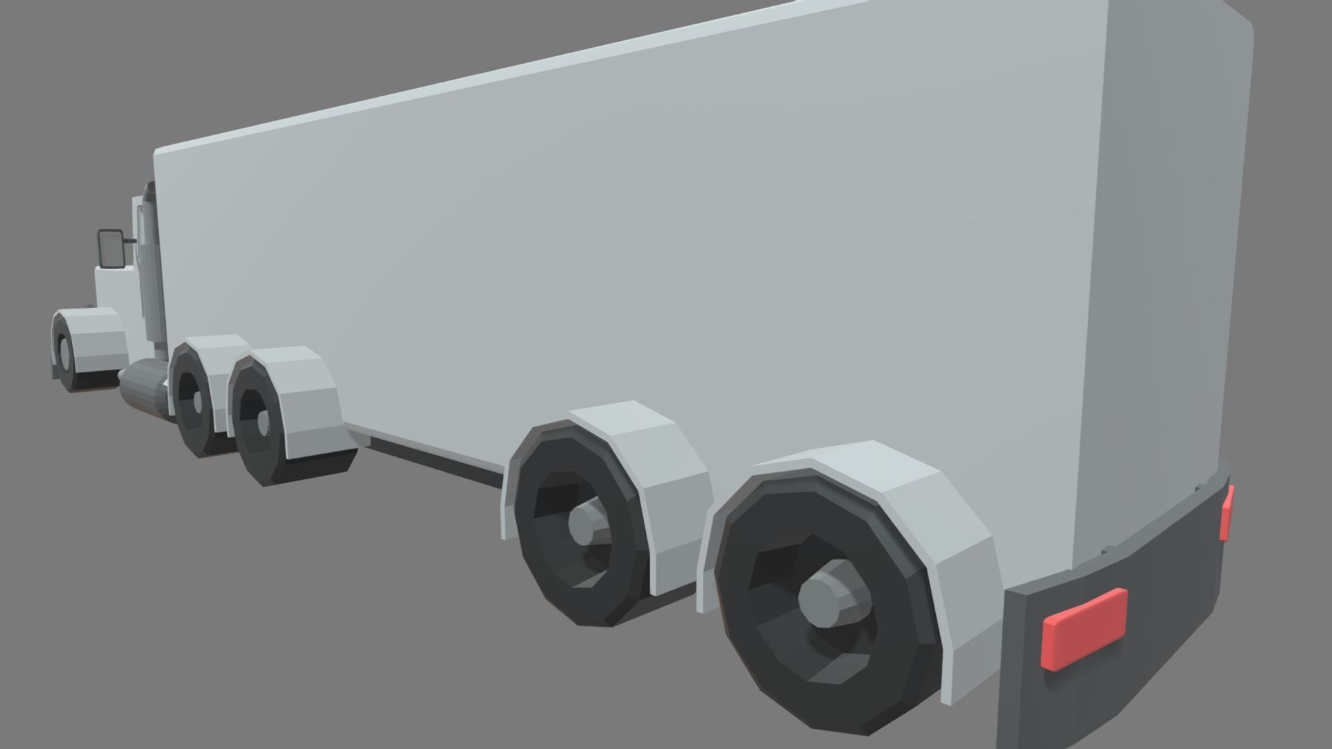 Low Poly Truck 04 Low-poly 3D model_6