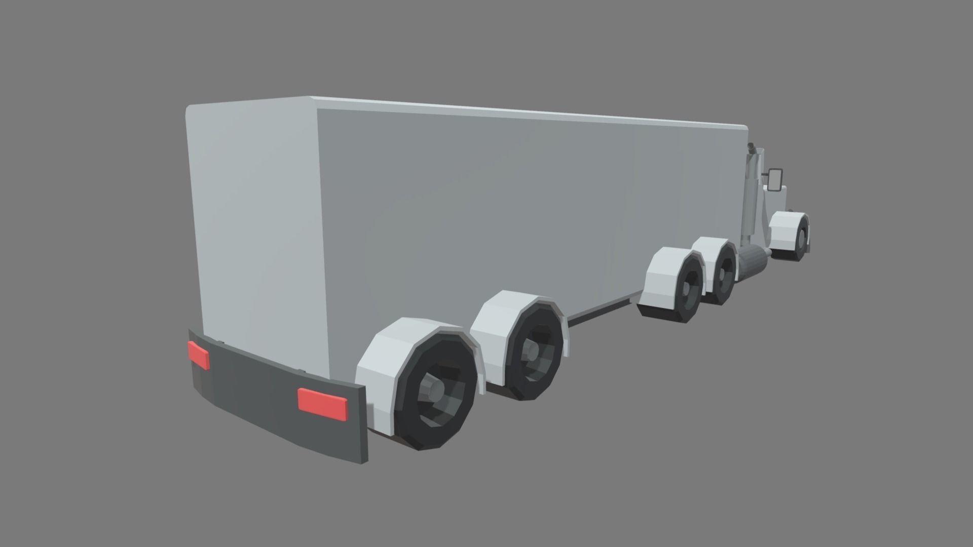 Low Poly Truck 04 Low-poly 3D model_1