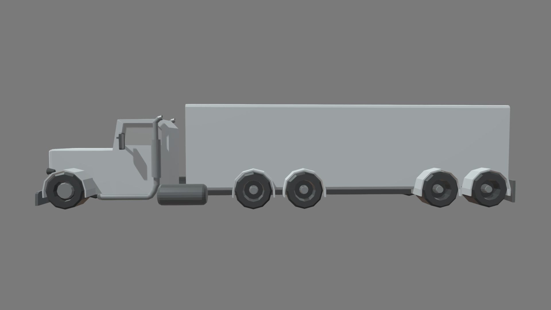 Low Poly Truck 04 Low-poly 3D model_2