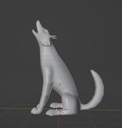 Howling Coyote 3D print model_1