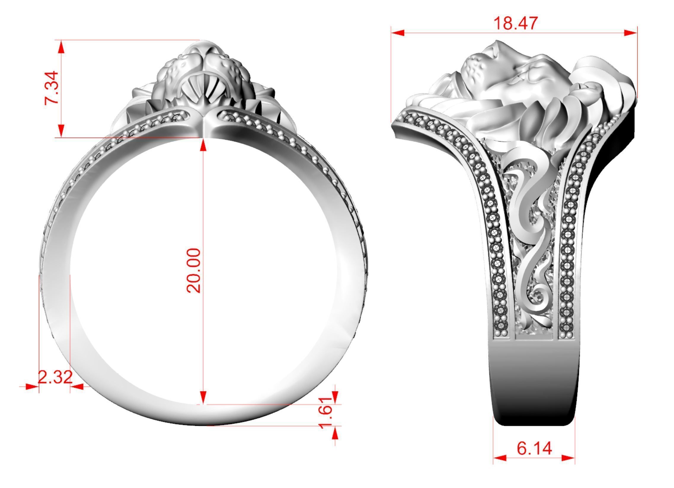 Lion Ring Nomad 3D print model_8