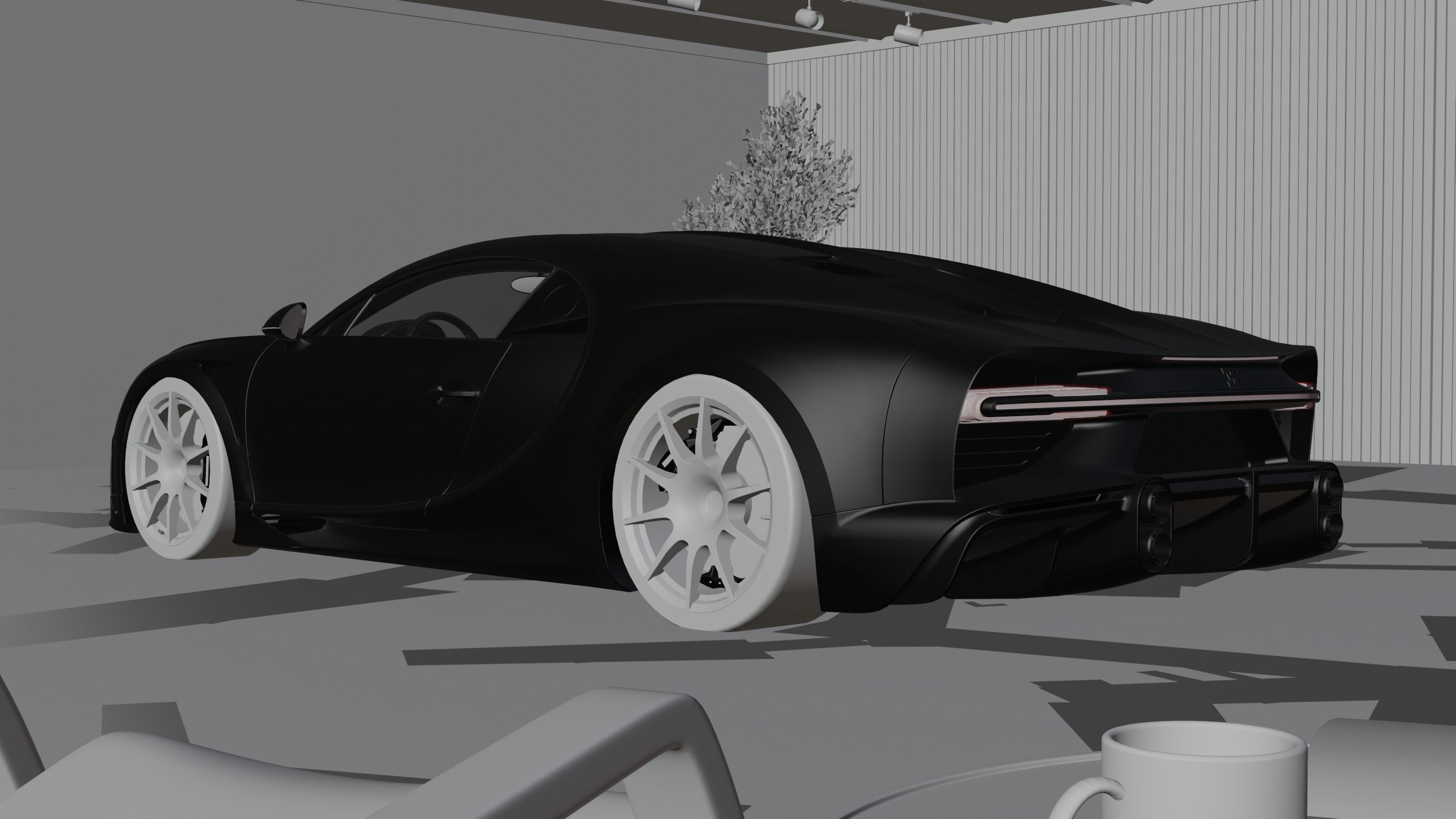 Bugatti Chiron 3D model_2