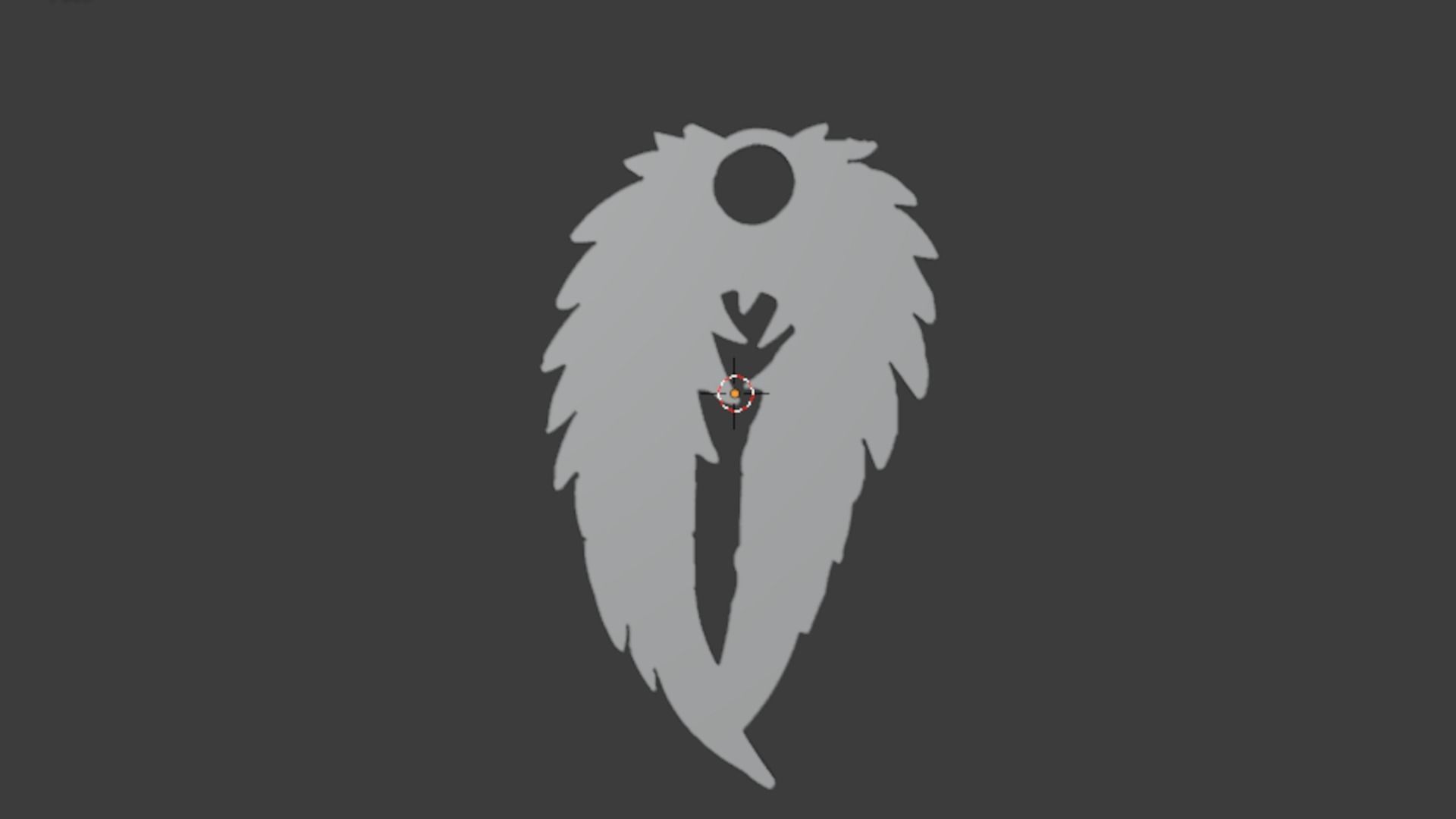  Feather Pendant  21 printable jewelry  3D print model_5