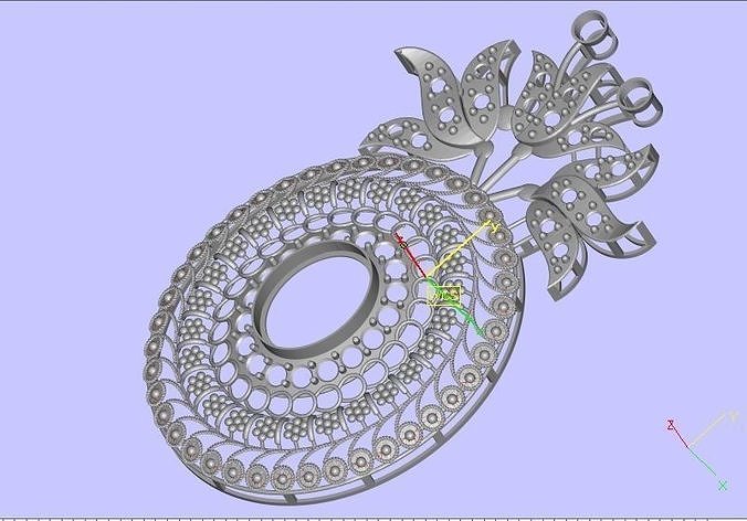 Pineapple pendant Free 3D print model